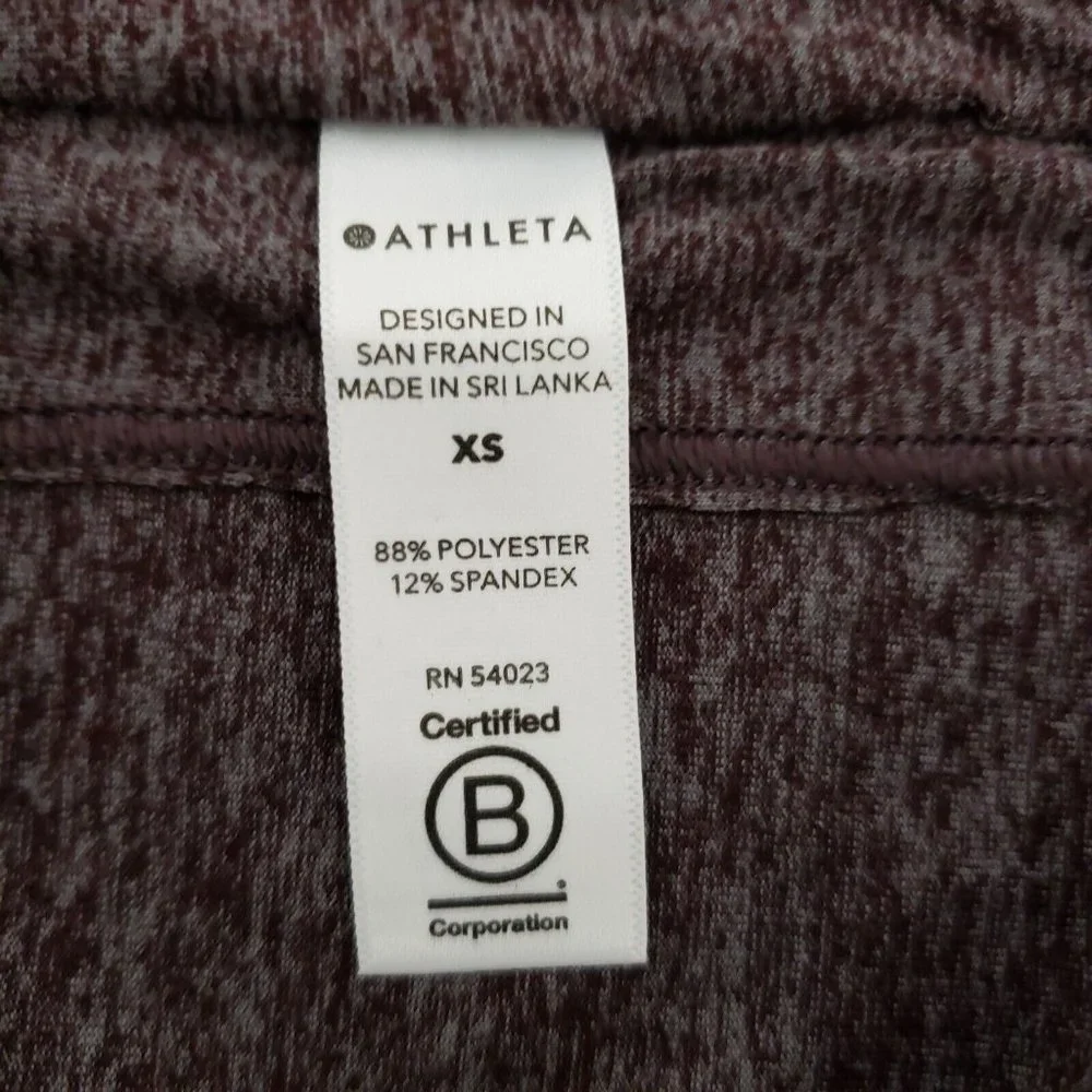 Athleta Uptempo Hoodie Sweatshirt Aubergine Heathered Purple NWT - Picture 9 of 14